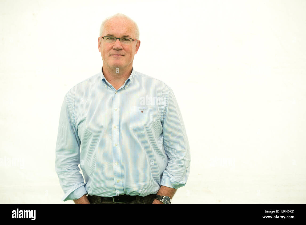 EDDIE BUTLER, ehemaligen walisischen Rugby-Spieler und und Autor von "The Greatest Welsh XV Ever" - auf der Heu Literatur Festival 2015 Stockfoto