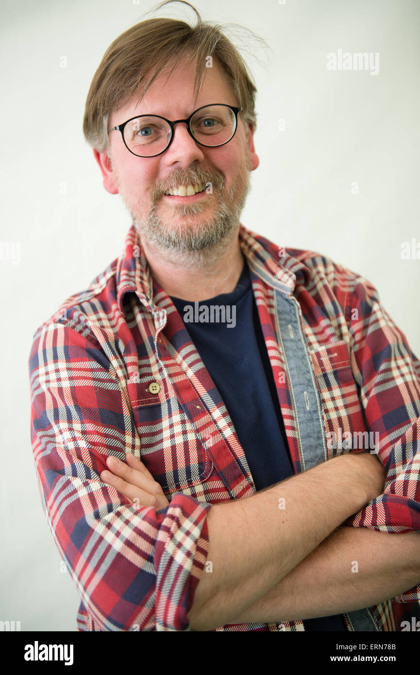 PAUL MAGRS, Science-Fiction-Schriftsteller, Autor von "Diary of ein Dr, Addict" und "Lost auf dem Mars" Hay-Literatur-Festival, Mittwoch, 27. Mai 2015 Stockfoto