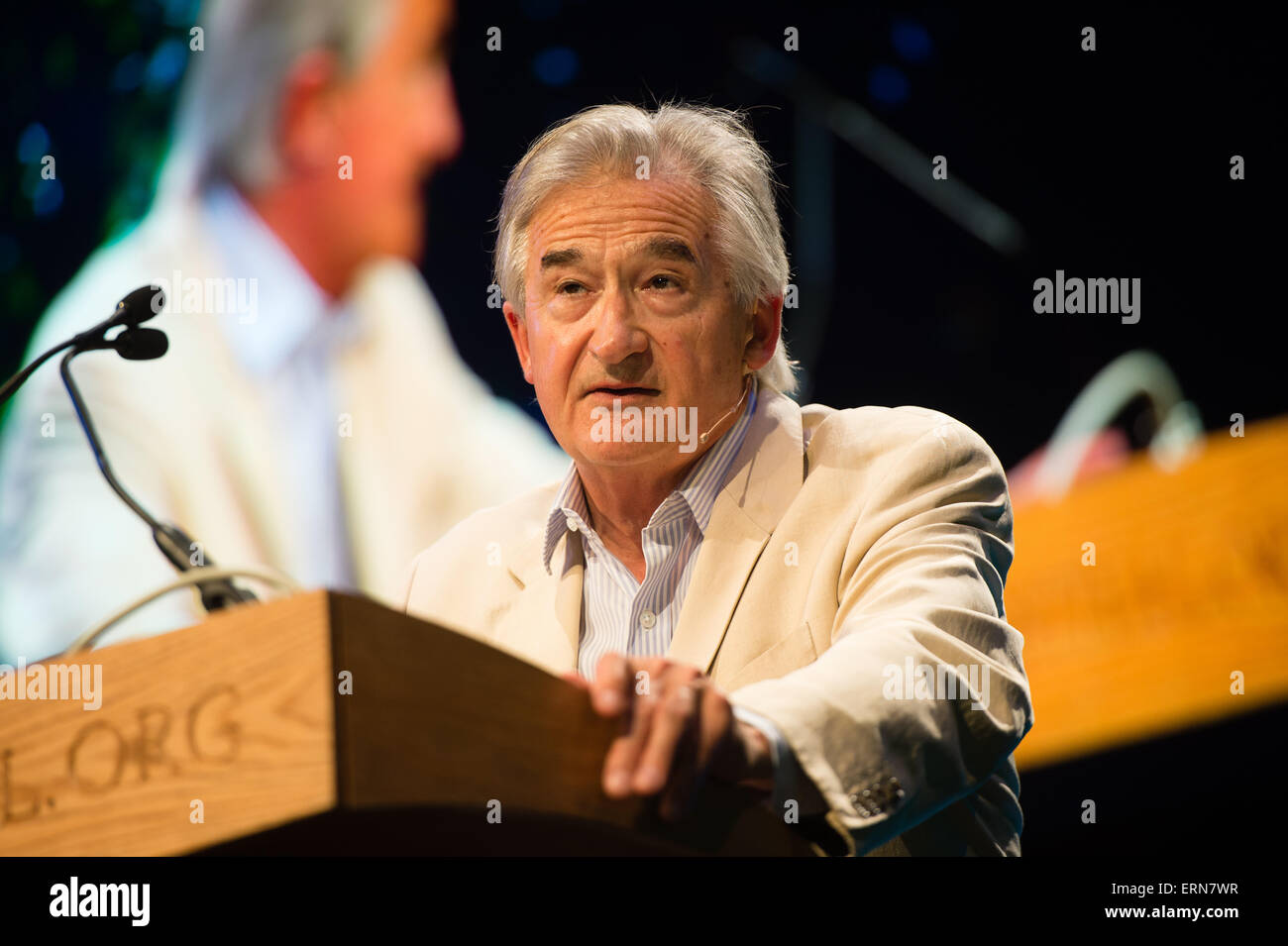 ANTONY BEEVOR, Militärhistoriker des zweiten Weltkriegs, das Heu Literatur Festival 2015 anlässlich Stockfoto