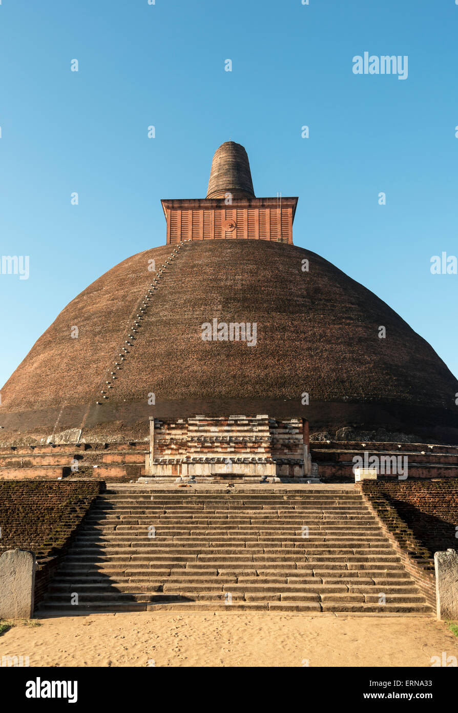 Jetavanarama Dagoba (Jetavanaramaya Stupa), Anuradhapura, Sri Lanka Stockfoto