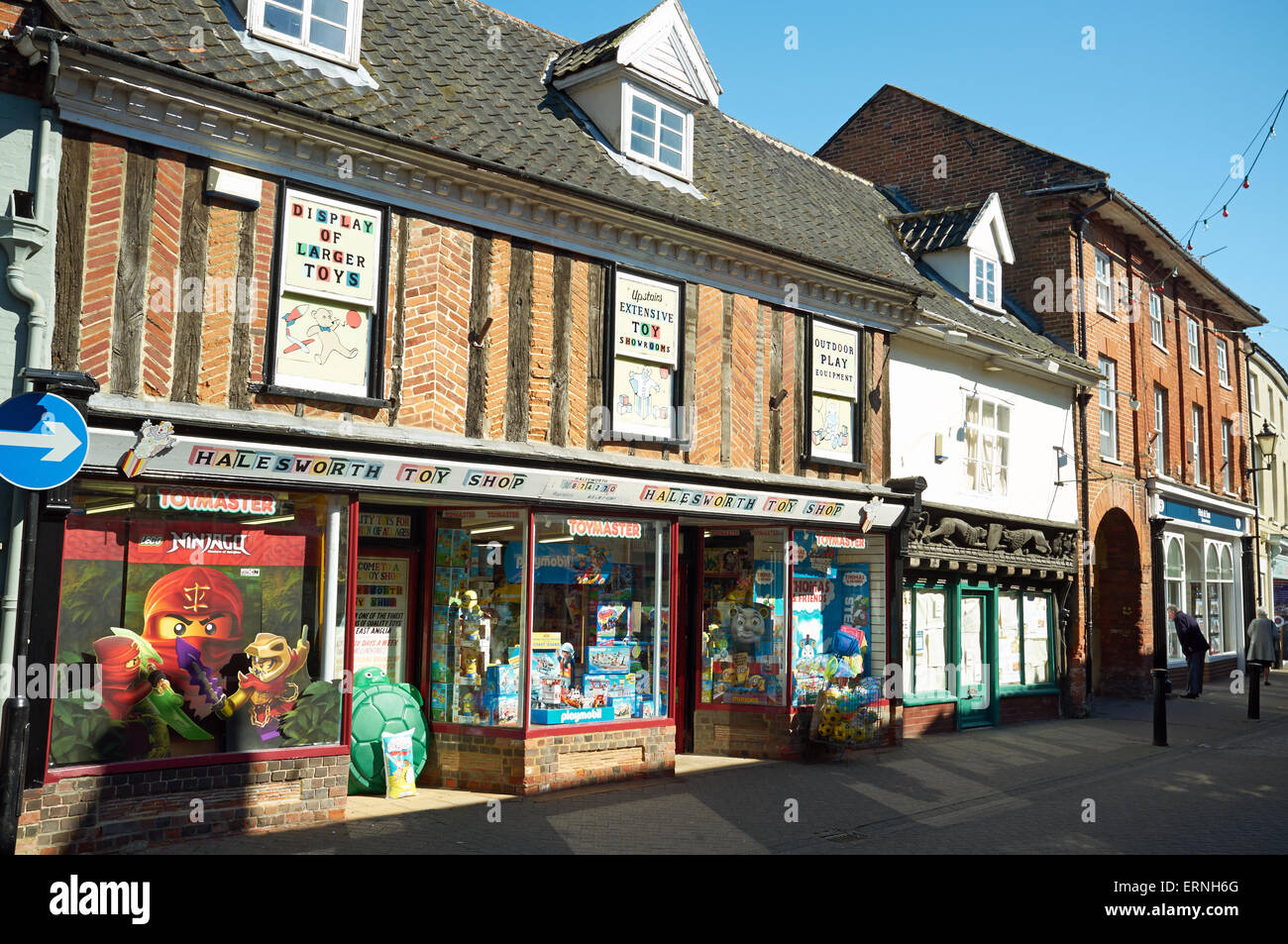 Unabhängige Toy Shop, Halesworth, Suffolk, UK. Stockfoto