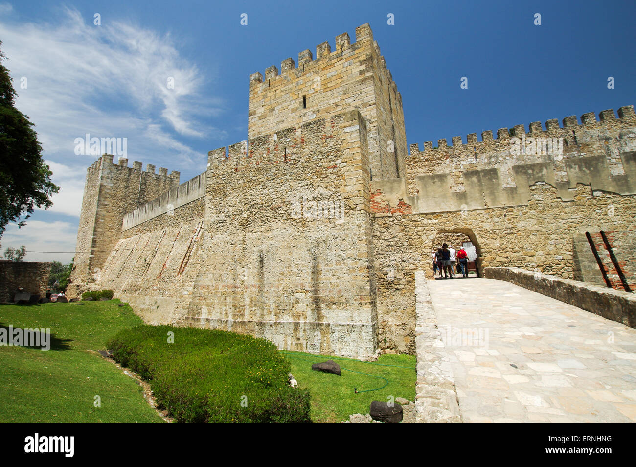 São Jorge Schloss in Lissabon, Portugal Stockfoto