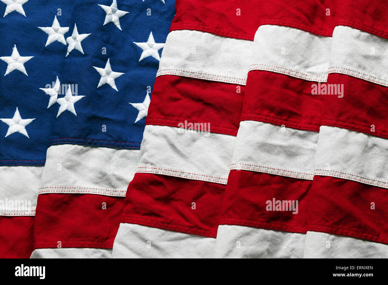 Amerikanische Flagge Hintergrund für Memorial Day oder 4th of July Stockfoto