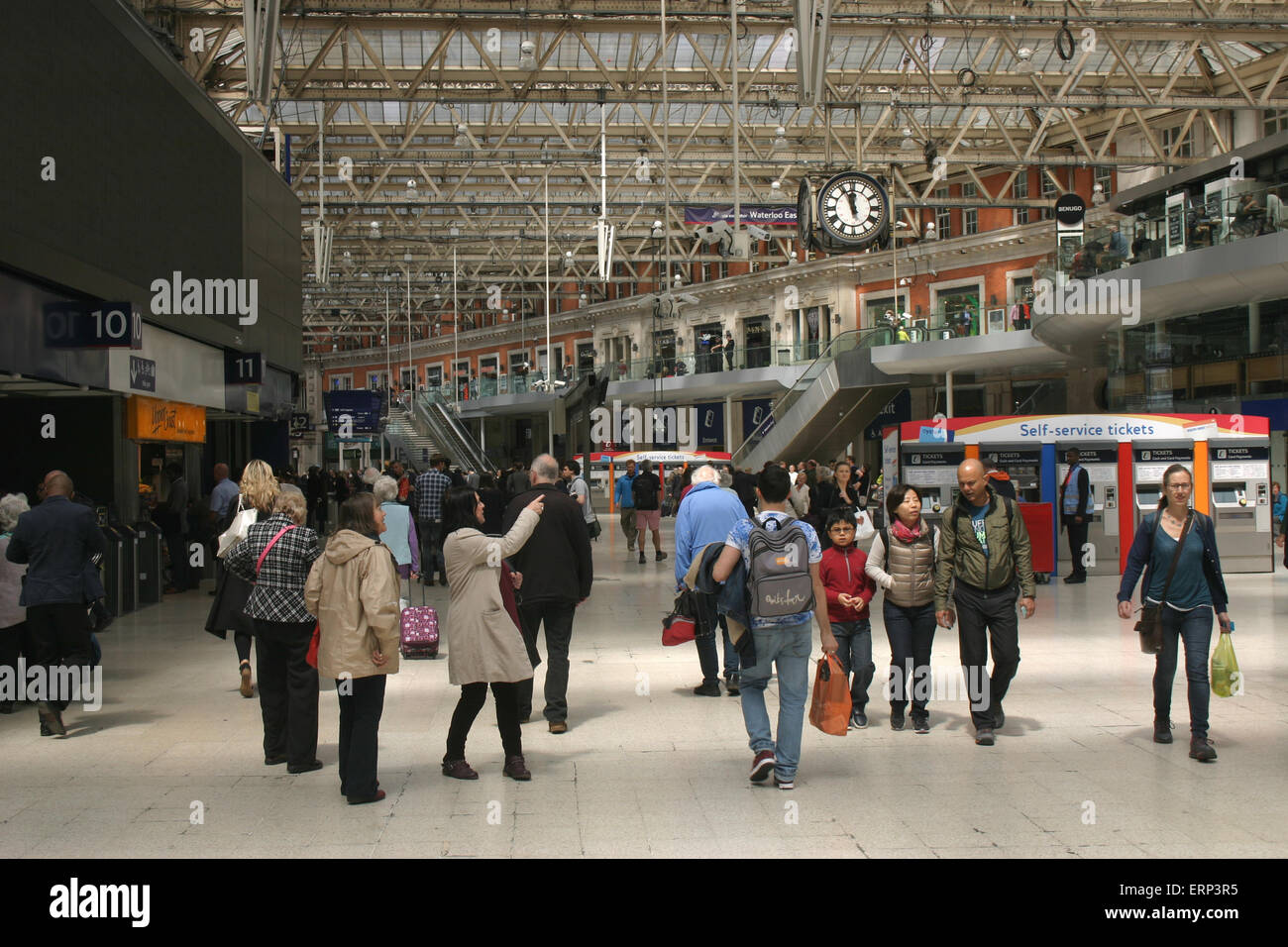 Waterloo Bahnhofshalle Stockfoto