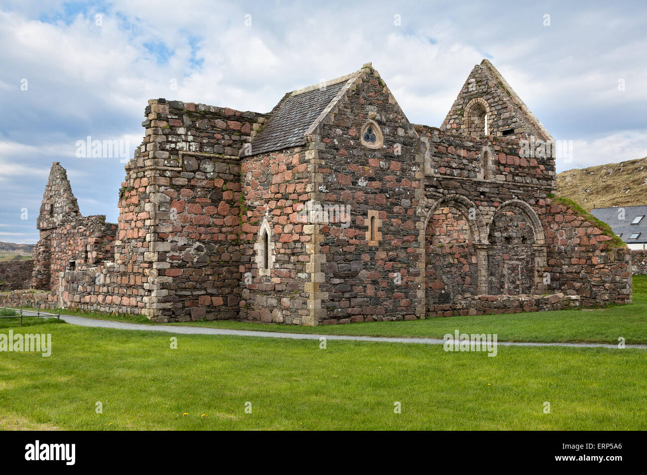 Iona-Kloster-Ruinen Stockfoto