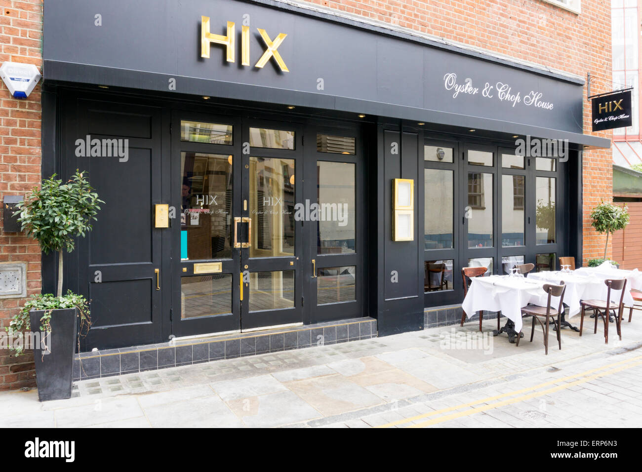 Hix Oyster & Chop House in London. Stockfoto