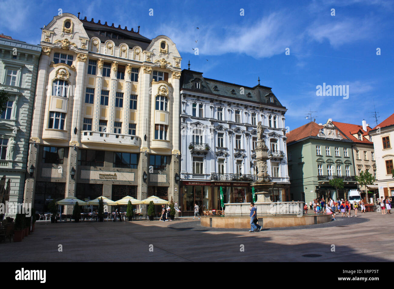 Hauptplatz in Bratislava Stockfoto