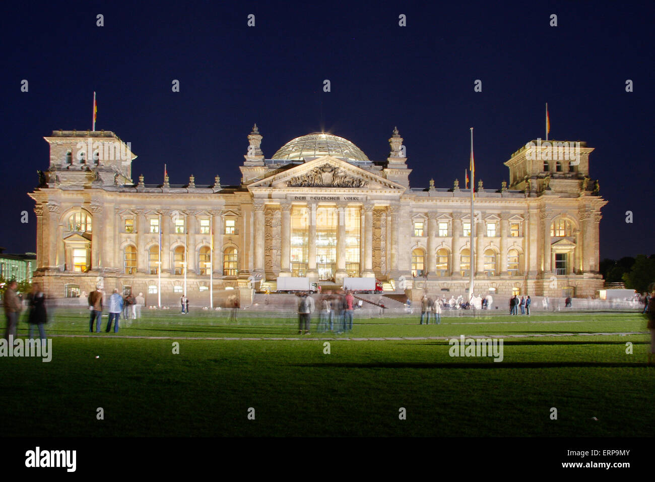 Mai 2009 - BERLIN: die Reichstags Gebäude in Berlin. Stockfoto
