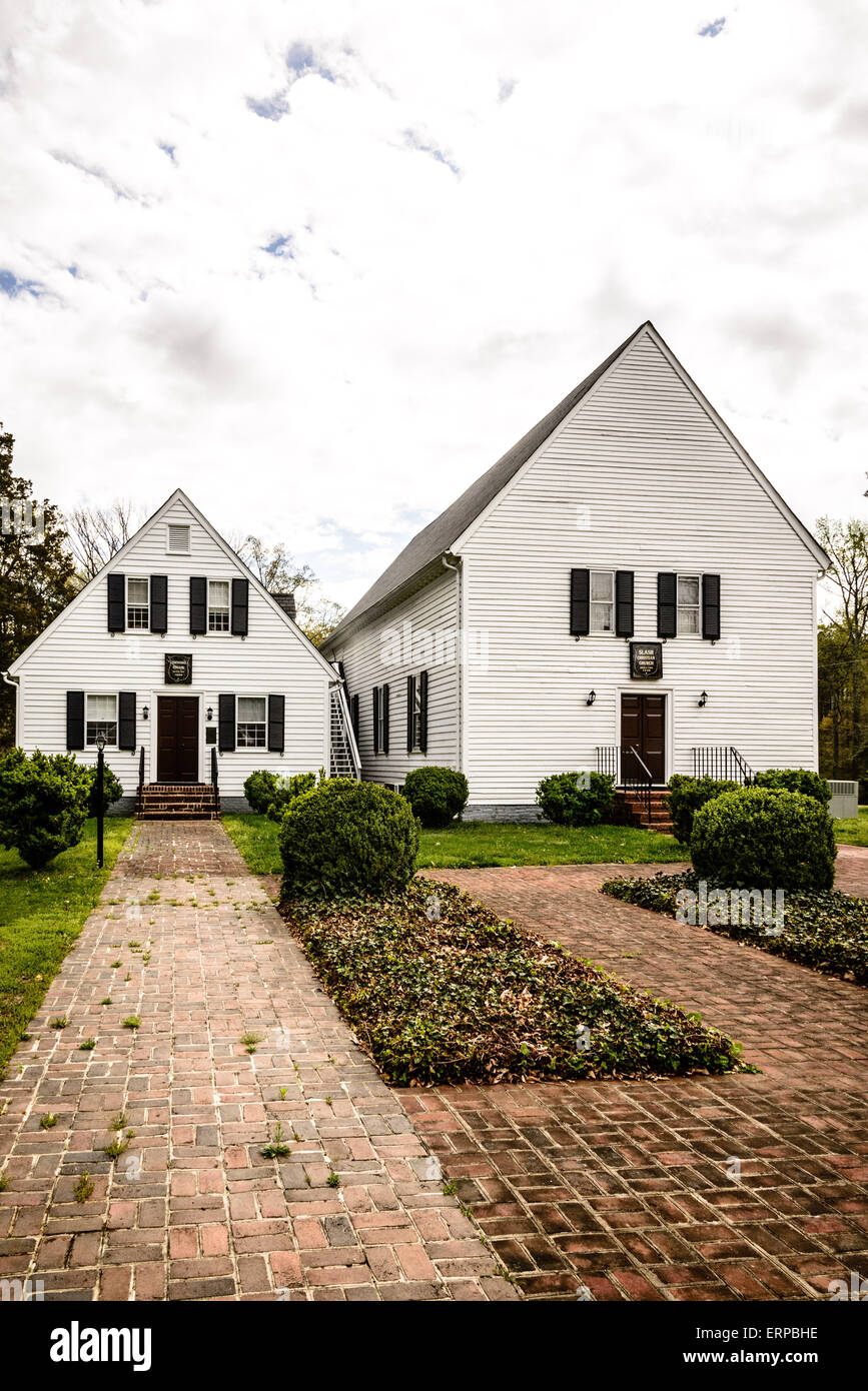 Schrägstrich Christian Church, 11353 Mt. Hermon Road, Ashland, Virginia Stockfoto