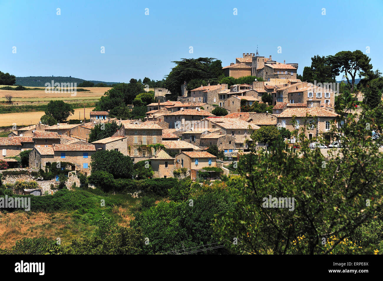 Murs, malerisch auf einem Hügel, Vaucluse, Provence Stockfoto