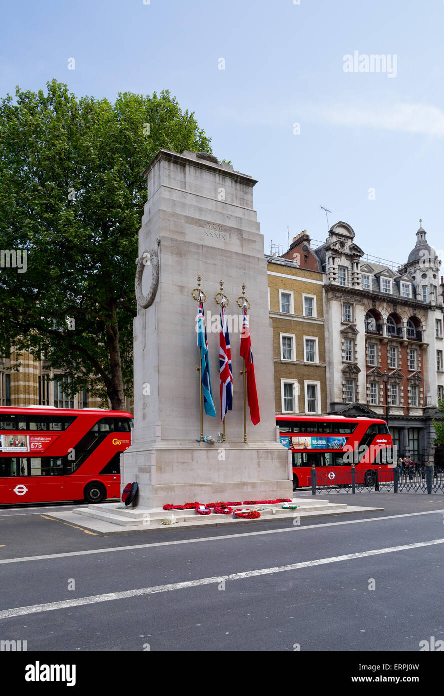 Das Kriegerdenkmal Cenotaph am Whitehall - London, Großbritannien, Europa Stockfoto