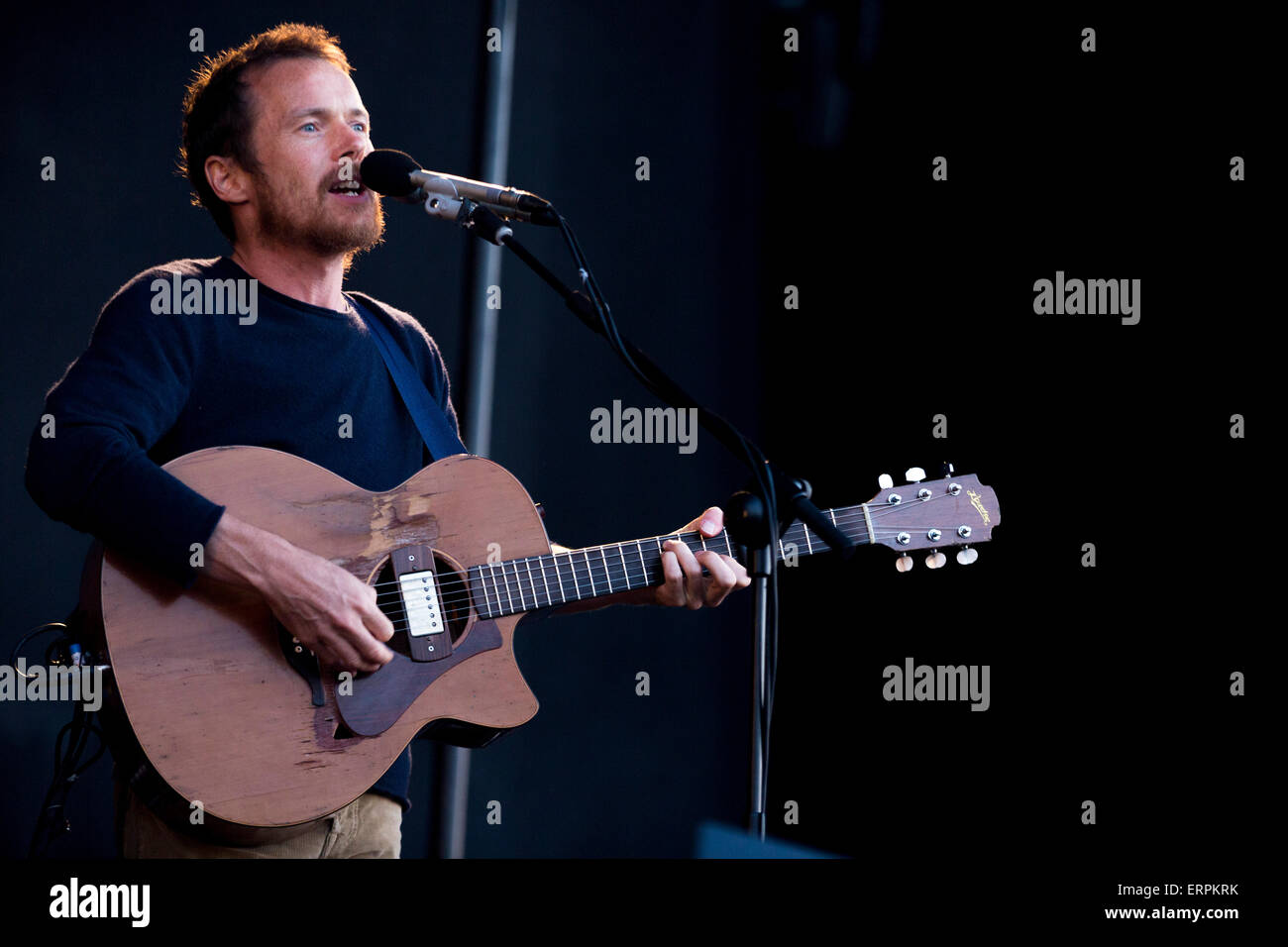 Porto, Portugal. 6. Juni 2015. Damien Rice führt live vor einem Publikum von Hunderten von Menschen am dritten Tag von NOS Primavera Sound 2015 in Porto statt. Bildnachweis: Diogo Baptista/Pacific Press/Alamy Live-Nachrichten Stockfoto