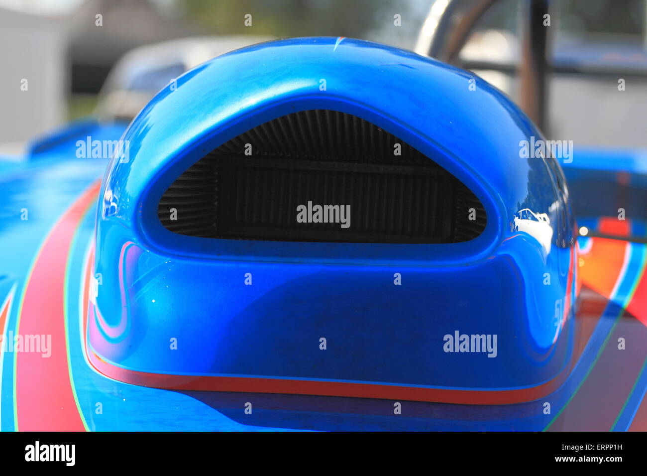 Race Motorhaube Stockfoto