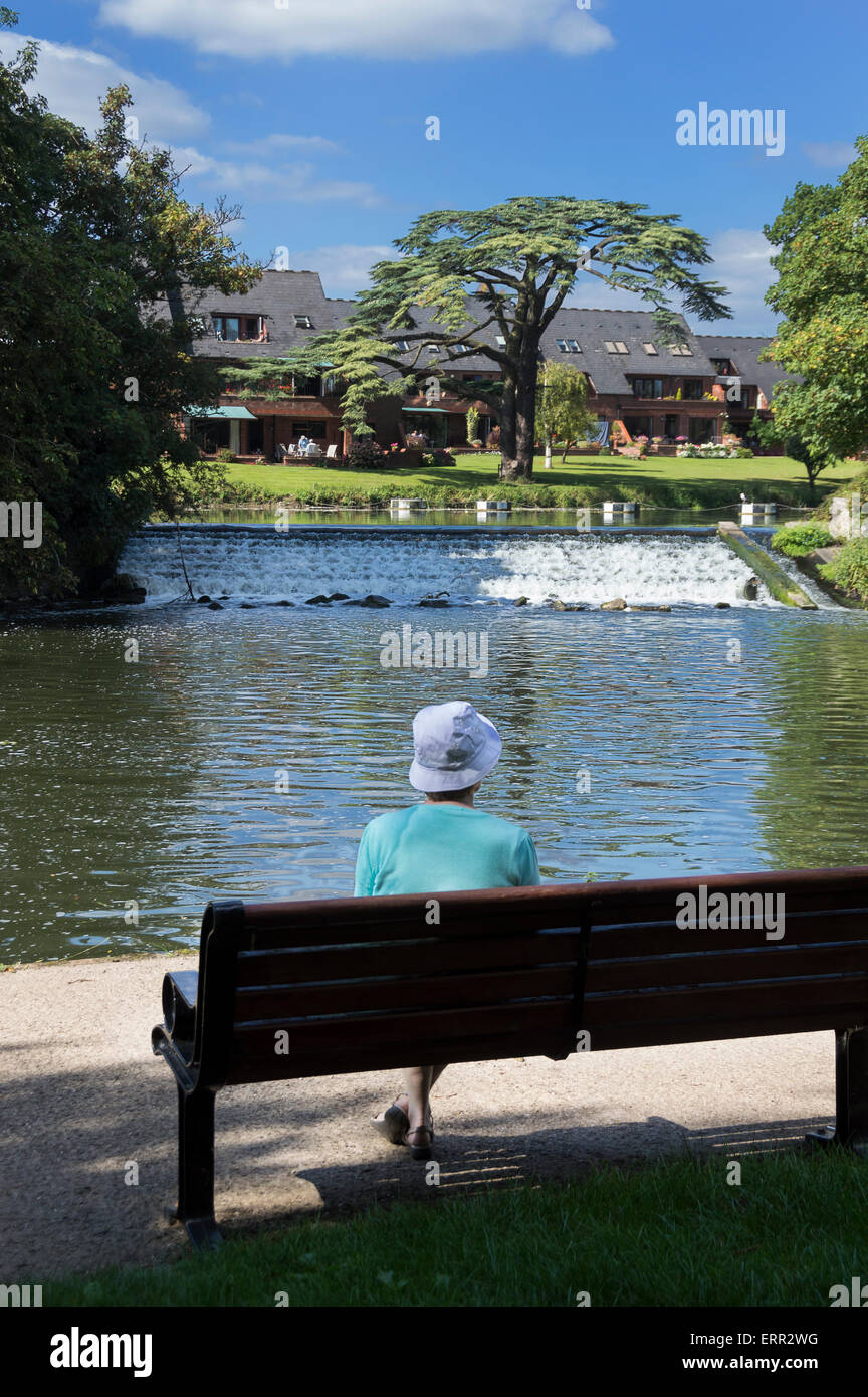 Stratford, Fluss Avon, Warwickshire, England UK Stockfoto