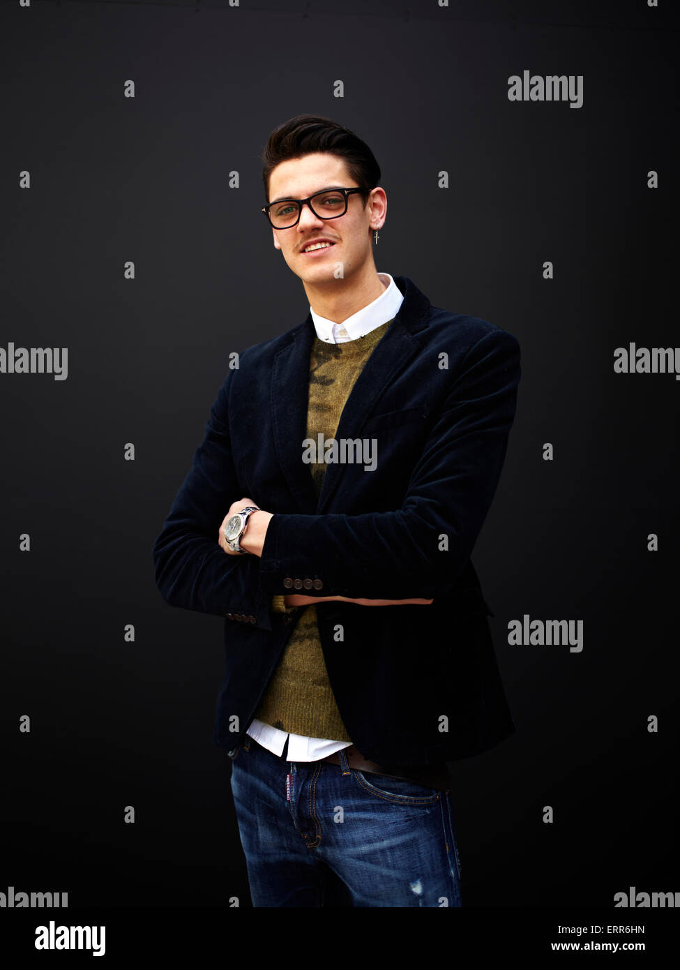 Straße Bilder von der London Fashion Week 2013 - Somerset House, London Stockfoto