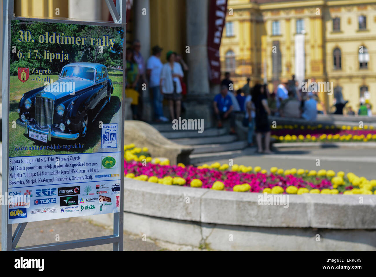 Oldtimer-Rallye der 30. Zagreb in Zagreb, Kroatien Stockfoto