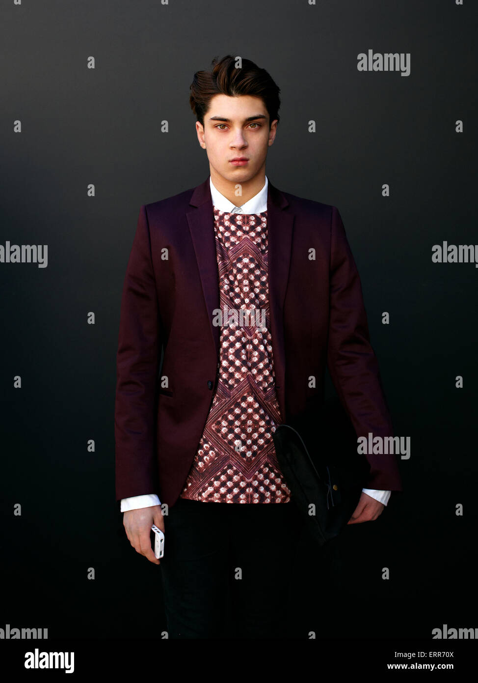 Straße Bilder von der London Fashion Week 2013 - Somerset House, London Stockfoto