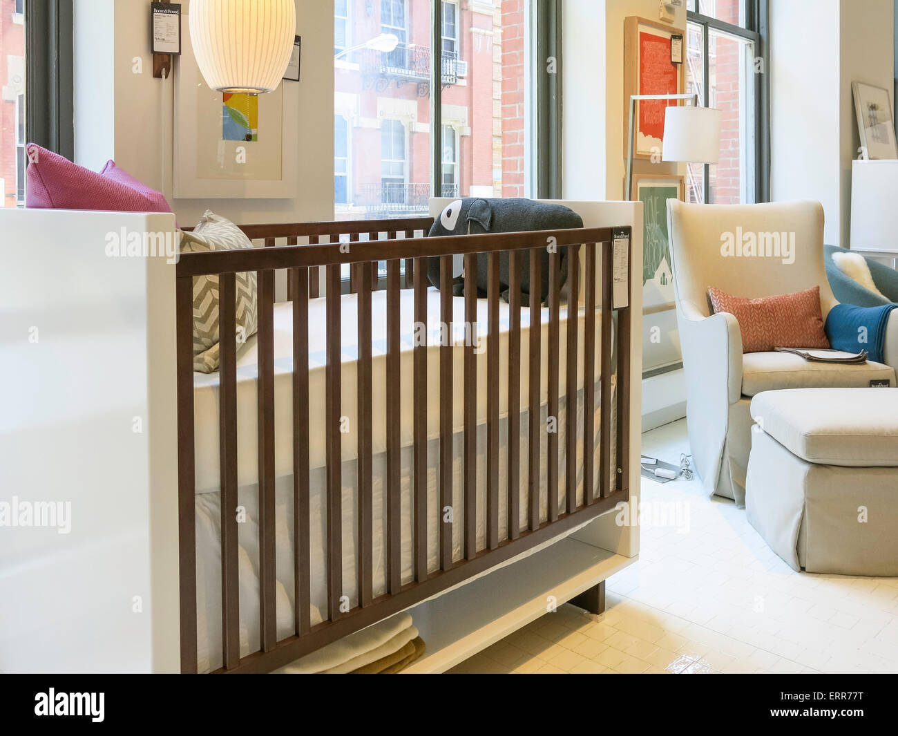 Zimmer & Board Shop Interieur, SoHo, NYC Stockfoto