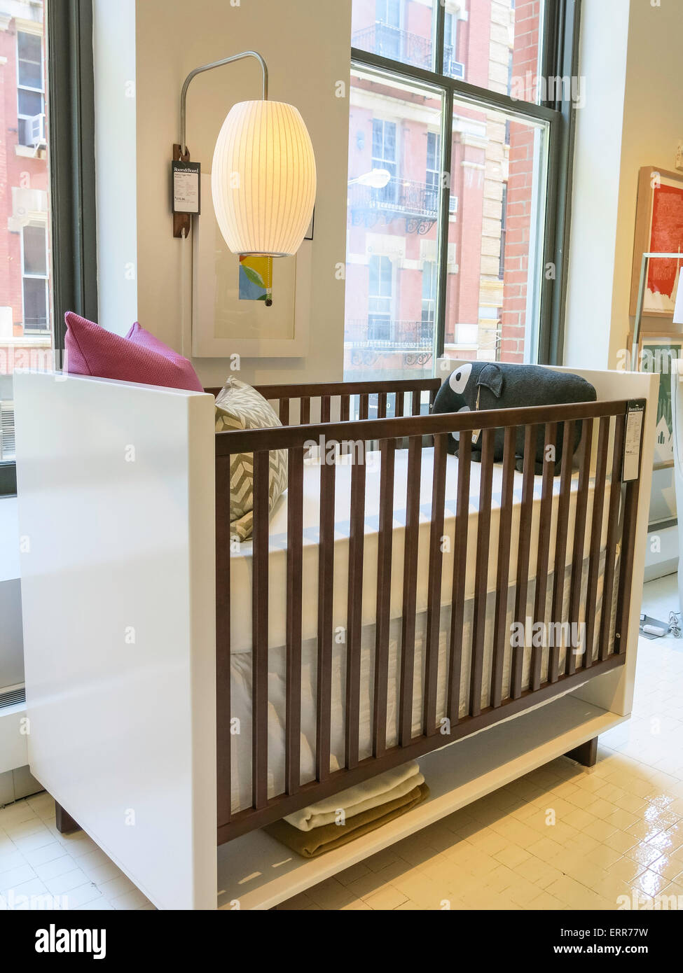 Zimmer & Board Shop Interieur, SoHo, NYC Stockfoto