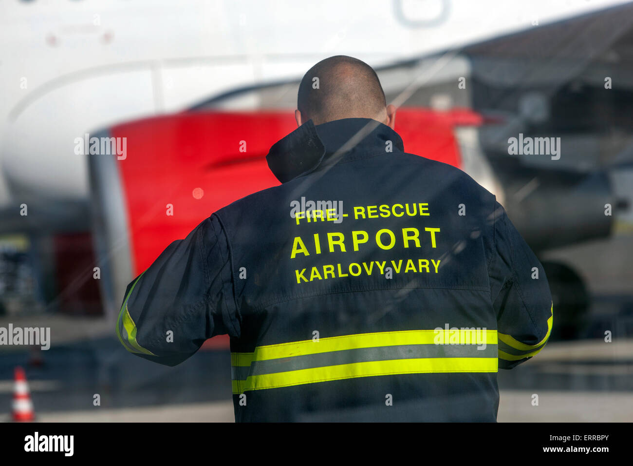 Flughafen in Karlovy Vary Tschechien Stockfoto