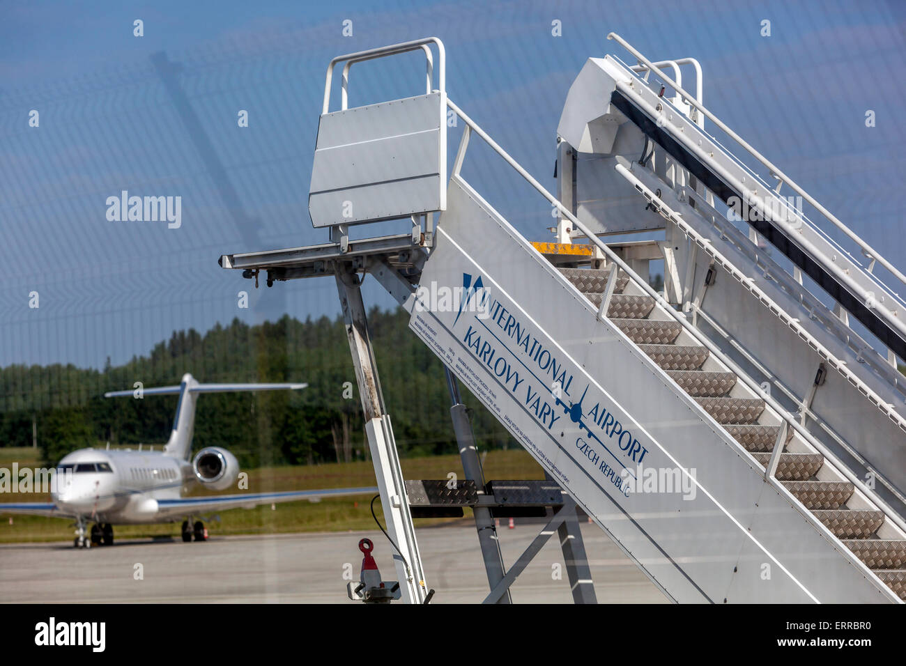 Flughafen in Karlovy Vary Tschechien Stockfoto