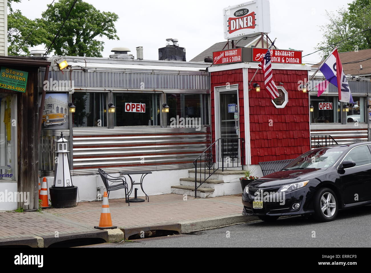 Breite Straße Diner, Keyport, New Jersey Stockfoto