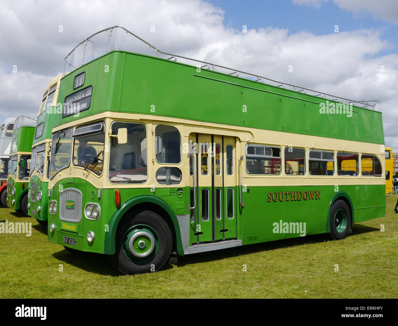 Ehemalige Southdown Leyland Titan PD3/4 und nördlichen Grafschaften 426, Registrierungsnummer BUF 426C Stockfoto