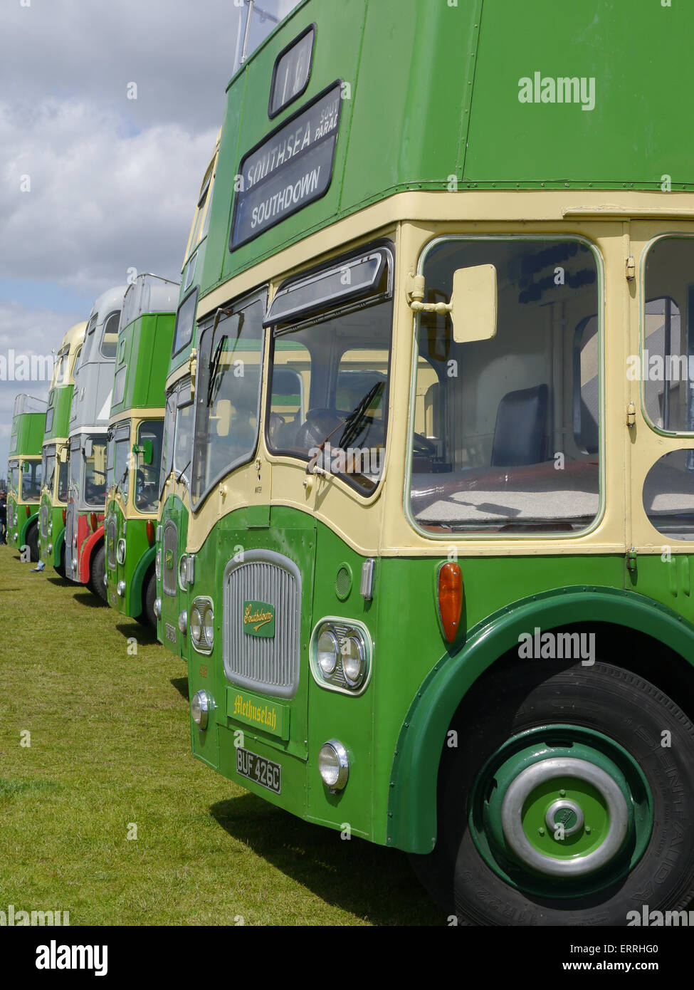 Ehemalige Southdown Leyland Titan PD3/4 und nördlichen Grafschaften 426, Registrierungsnummer BUF 426C Stockfoto