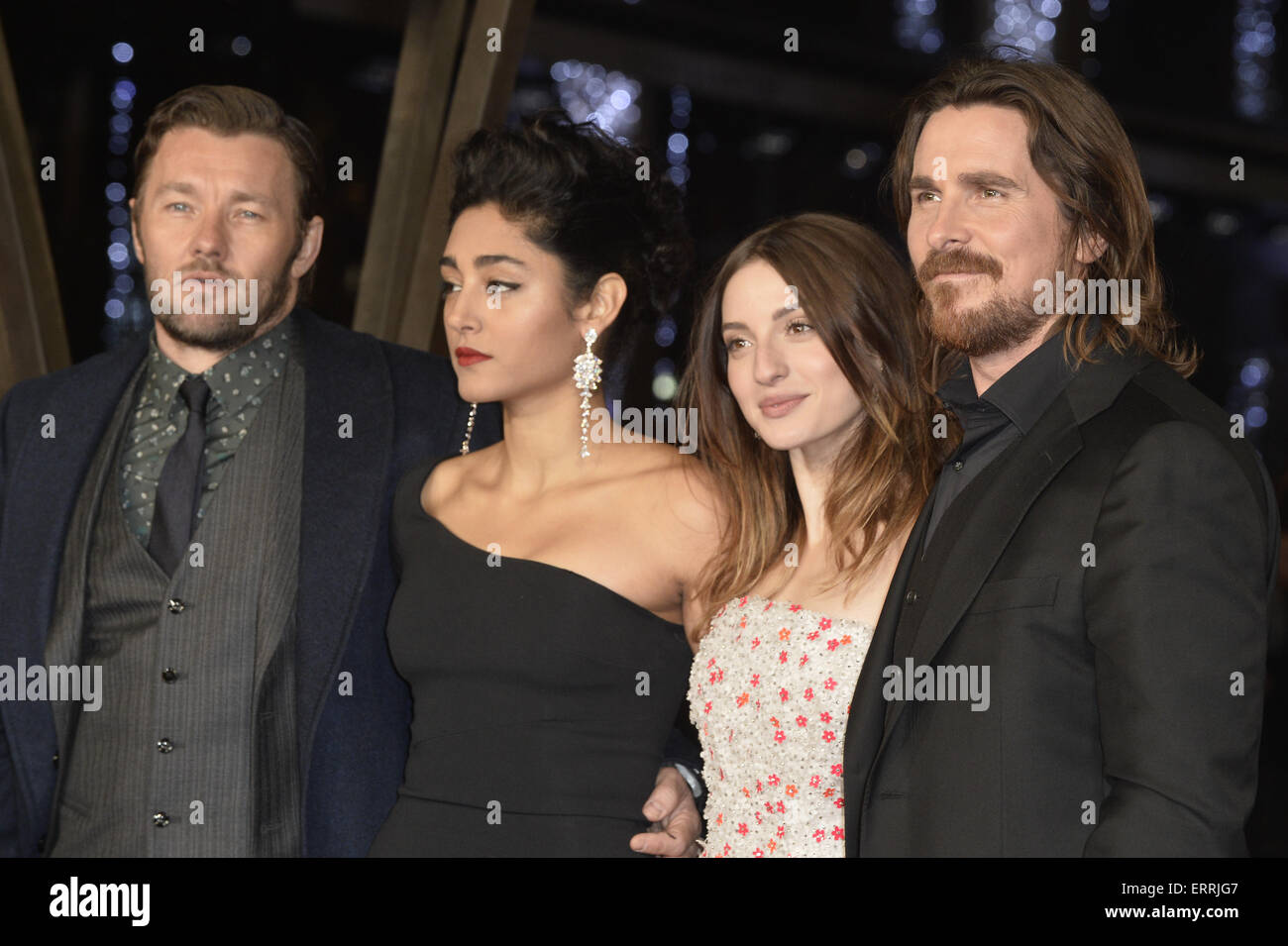 "Exodus: Götter und Könige 3D" UK Filmpremiere statt im Odeon Leicester Square - Ankünfte Featuring: Joel Edgerton, Golshifteh Farahani, Maria Valverde und Christian Bale wo: London, Vereinigtes Königreich bei: Kredit-3. Dezember 2014: Euan Cherry/WENN.com Stockfoto