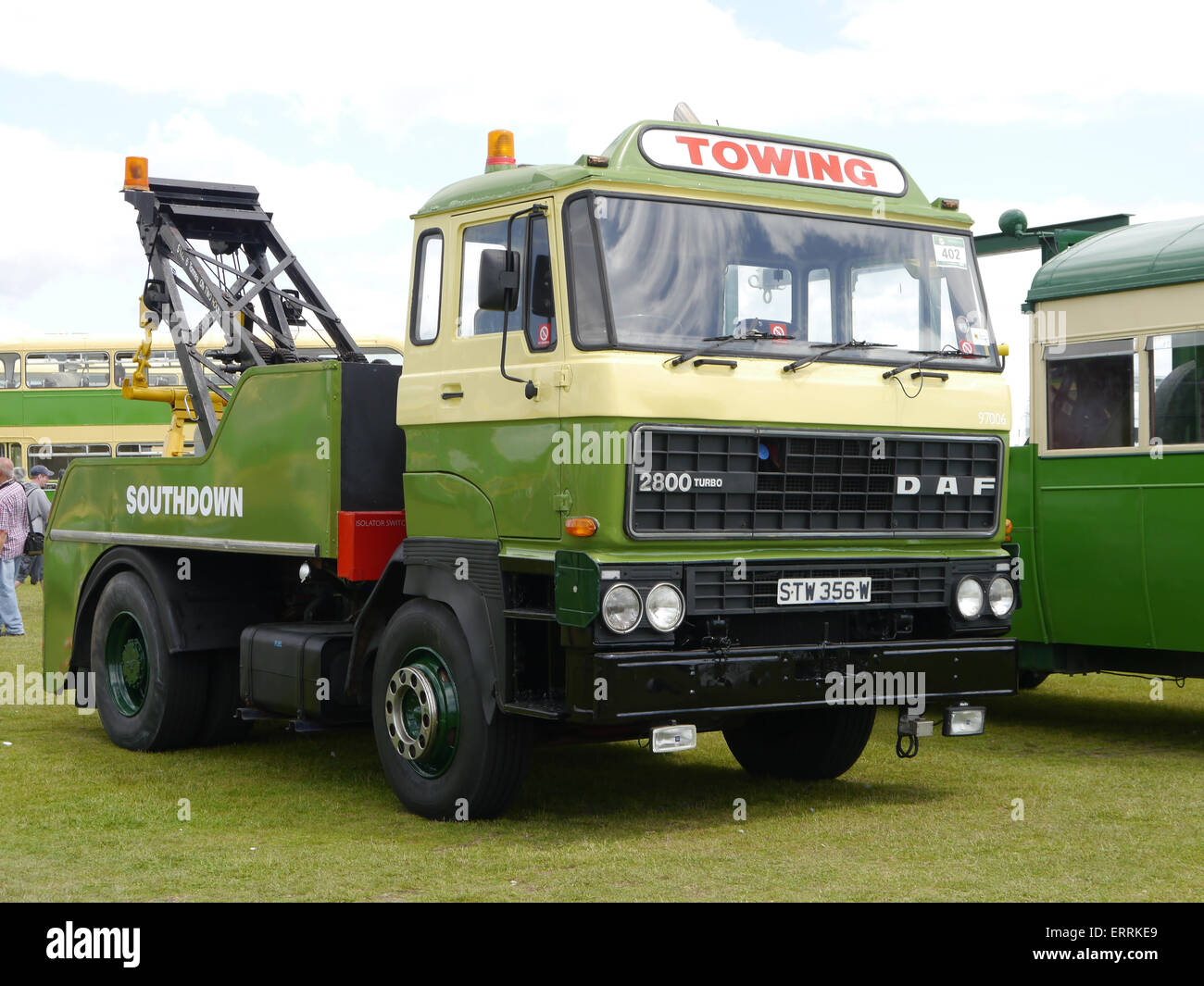 Stagecoach Süd DAF Bergefahrzeug 97006 Southdown motor Firma Livree. Registernummer 356W, Stockfoto