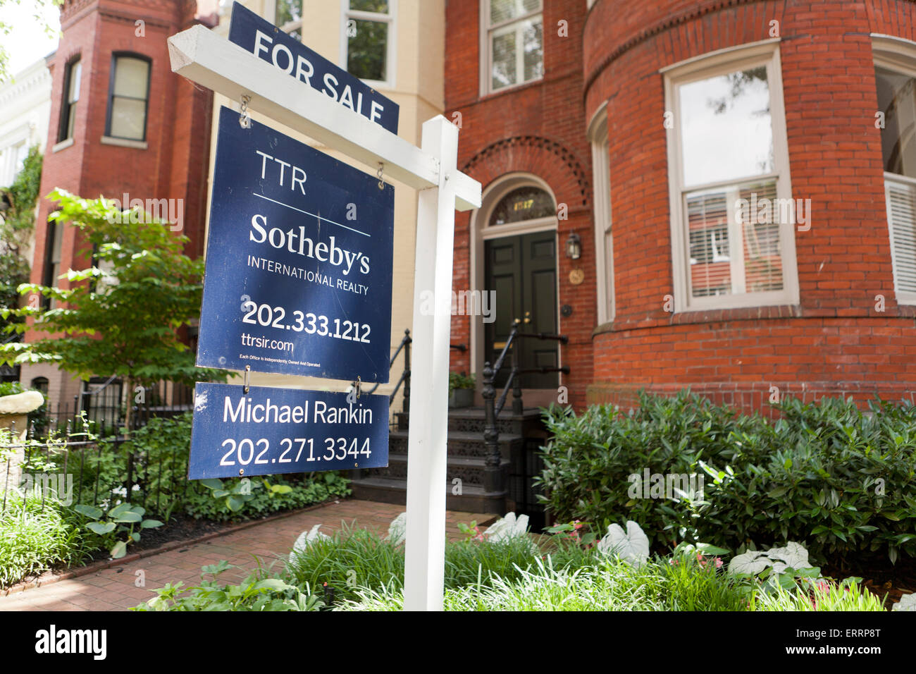 Sotheby's Realty anmelden Ziegelhaus - Georgetown, Washington, DC USA Stockfoto