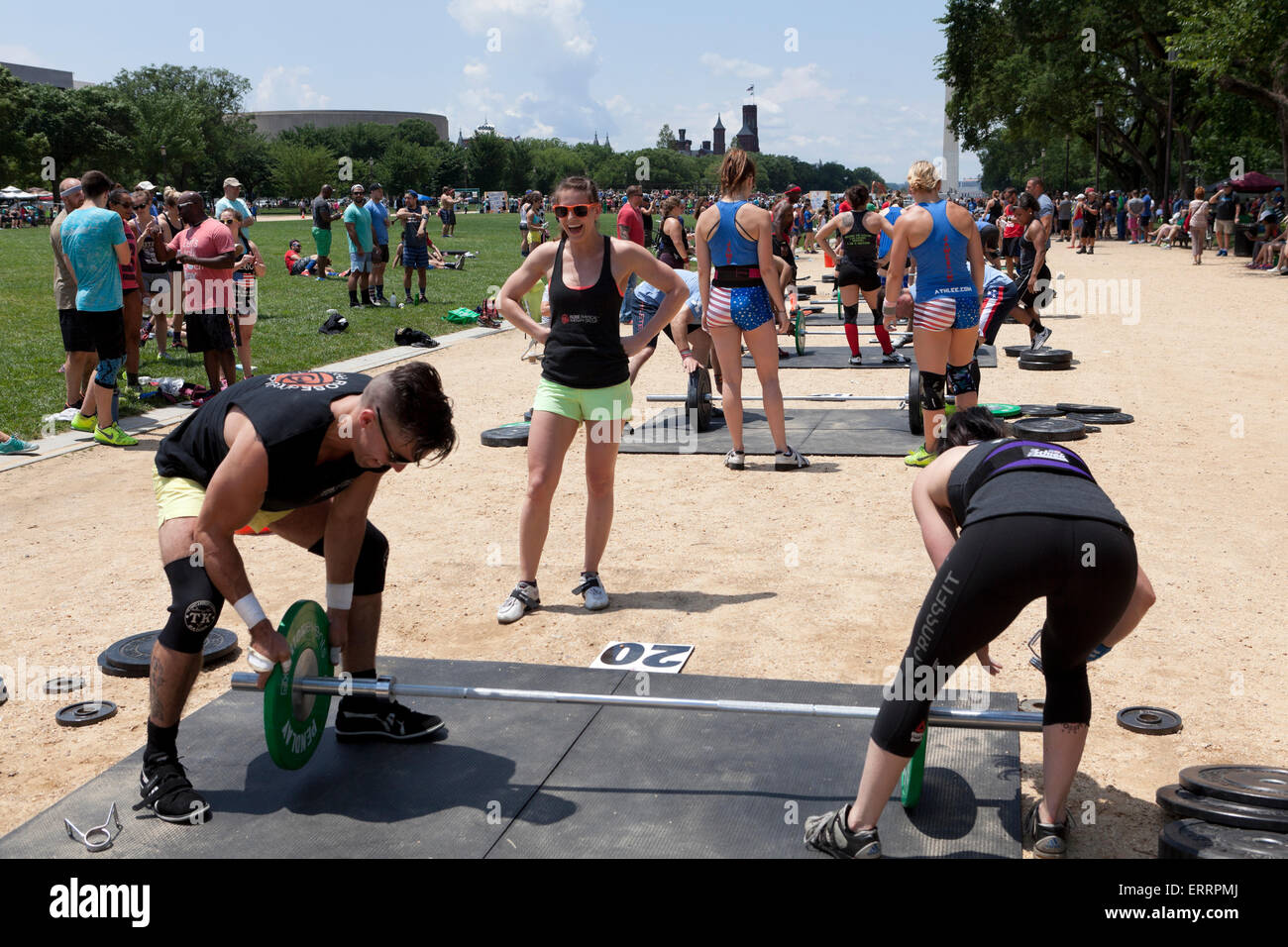 CrossFit Training im freien Washington, DC USA Stockfotografie Alamy