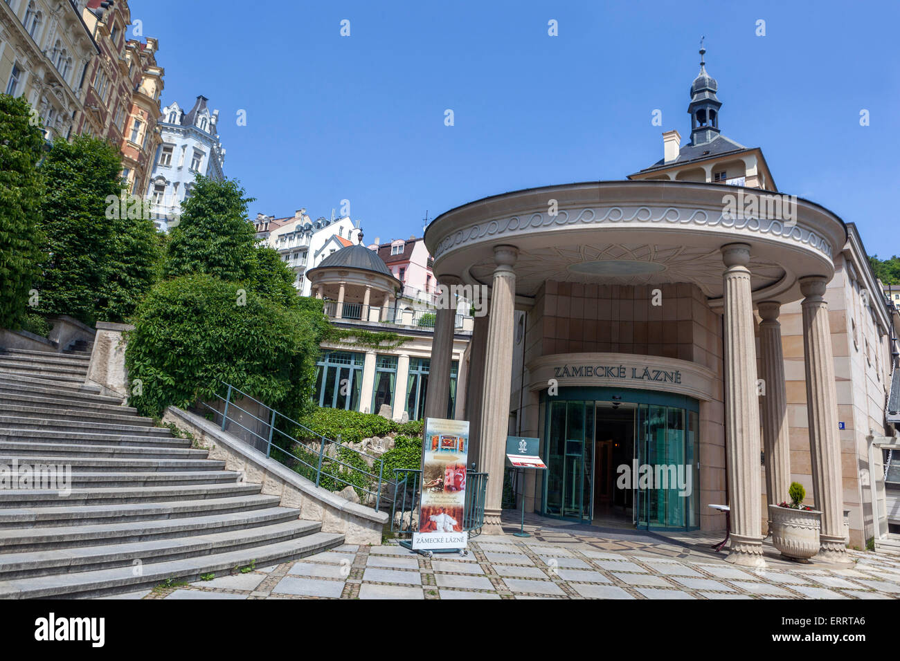 Karlsbad Stadt, Spa Zamecke Lazne Tschechische Republik Stockfoto