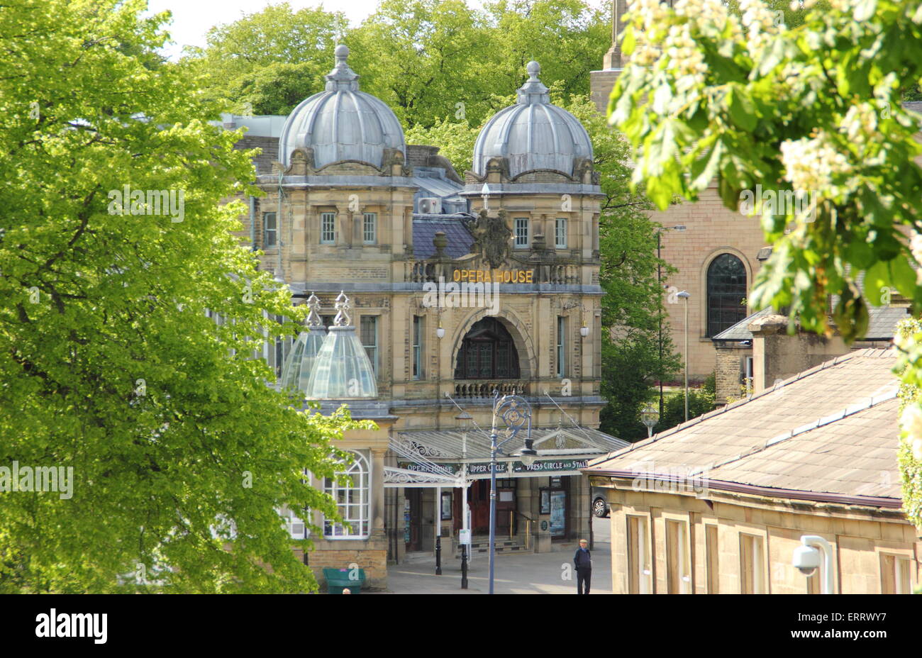 Die Außenseite des Buxton Opera House,, Buxton, Derbyshire, England Großbritannien - Sommer 2015 Stockfoto