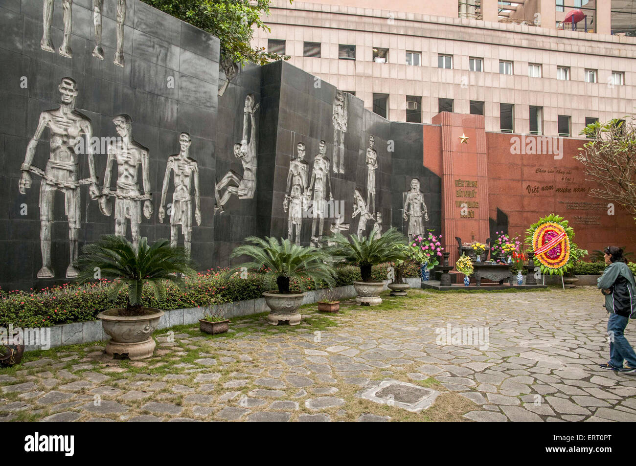 Hanoi, Vietnam, Gefängnis Hoa Lo, diente als Gefängnis verwendet von den französischen Kolonisten in Vietnam für politische Gefangene, und später von Norden Stockfoto