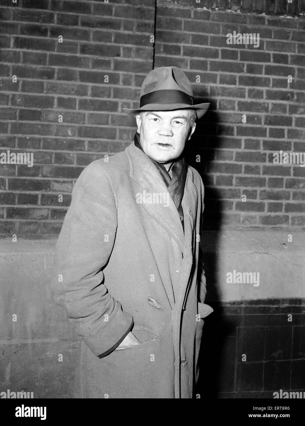Porträt von Boxer, Teddy Baldock, Erwachen in einer Straße. August 1956 Stockfoto