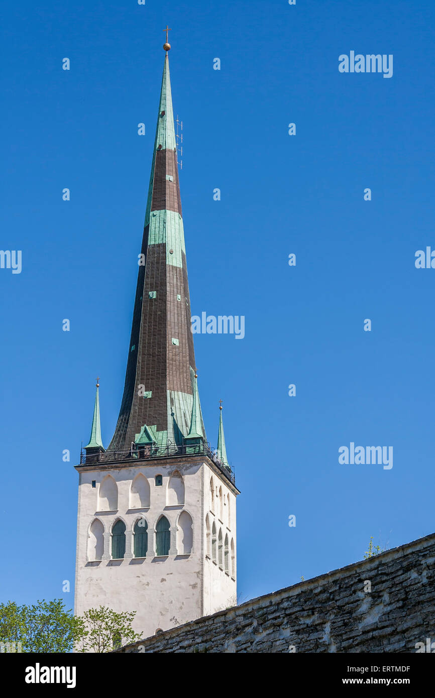 Mittelalterliche Kirche In Tallinn City Stockfoto