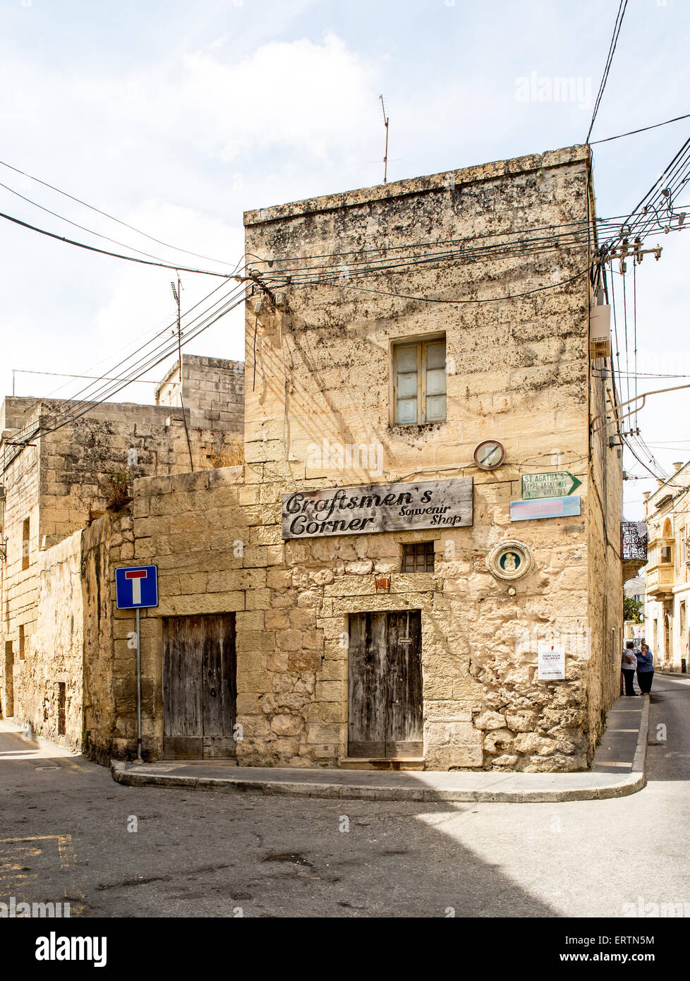 Mittelalterliche Architektur Rabat Malta Stockfoto