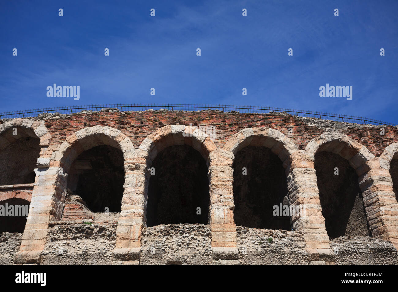 Eine Ansicht des Amphitheaters Arena, Verona, Italien Stockfoto