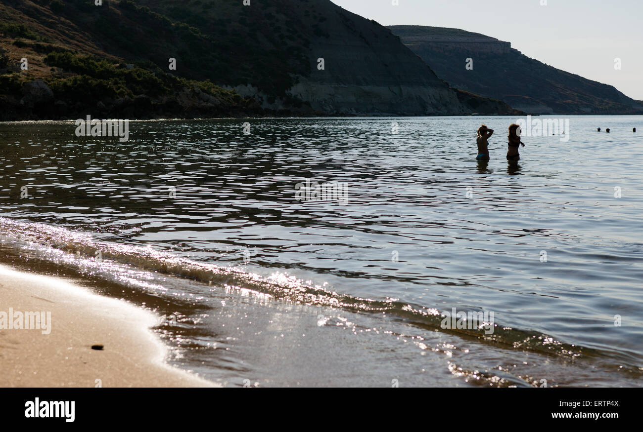 Ramla Bay Gozo Malta Stockfoto