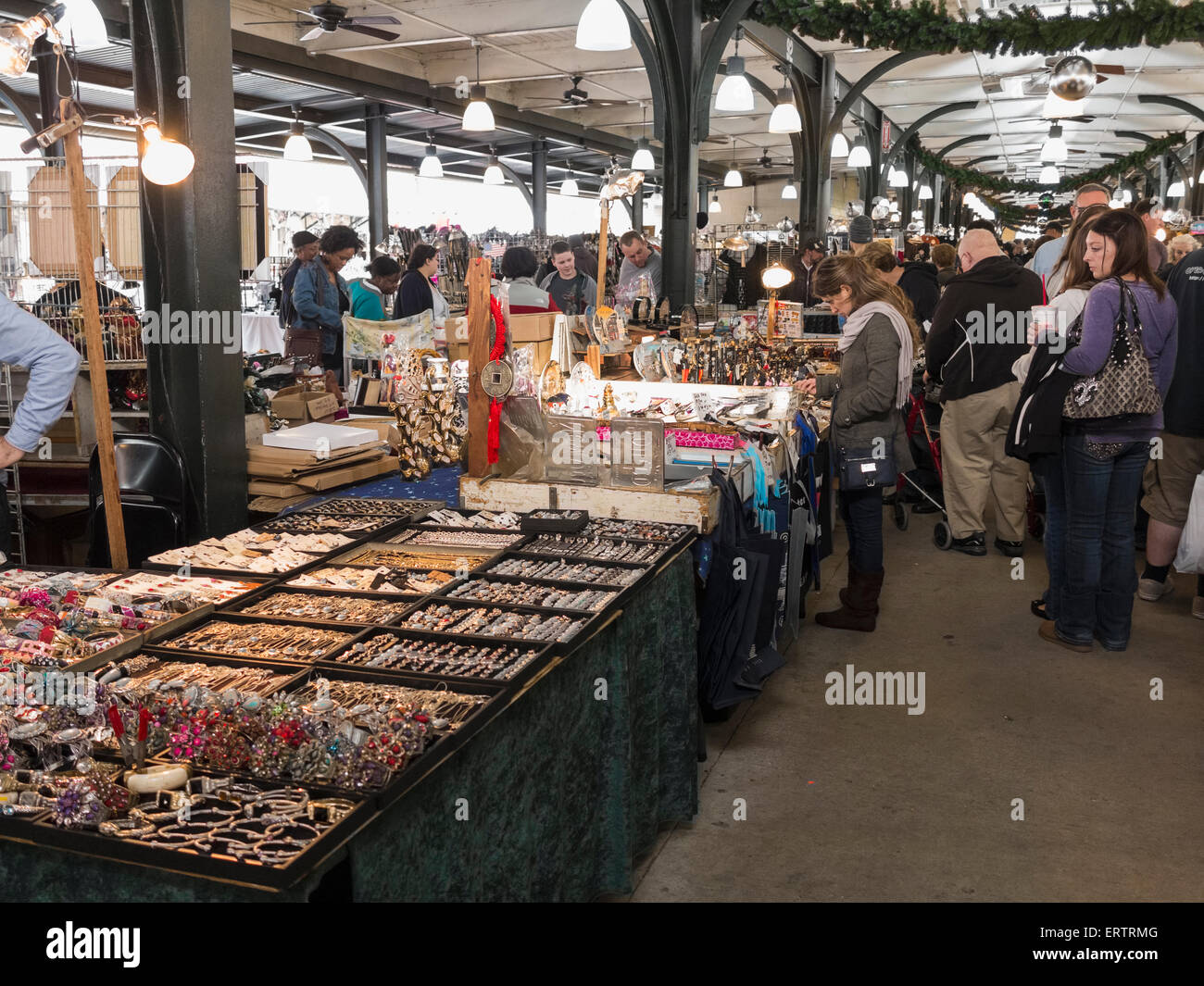 Auf dem französischen Markt, New Orleans, Louisiana, USA Stockfoto