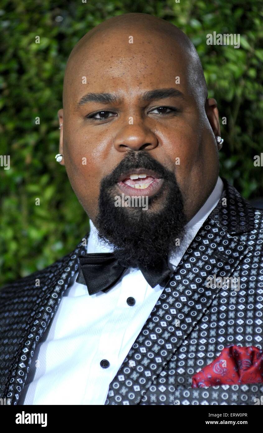 New York, NY, USA. 7. Juni 2015. James Monroe Iglehart im Ankunftsbereich für die 69. Annual Tony Awards 2015 - Teil 3, Radio City Music Hall, New York, NY 7. Juni 2015. Bildnachweis: Kristin Callahan/Everett Collection/Alamy Live-Nachrichten Stockfoto