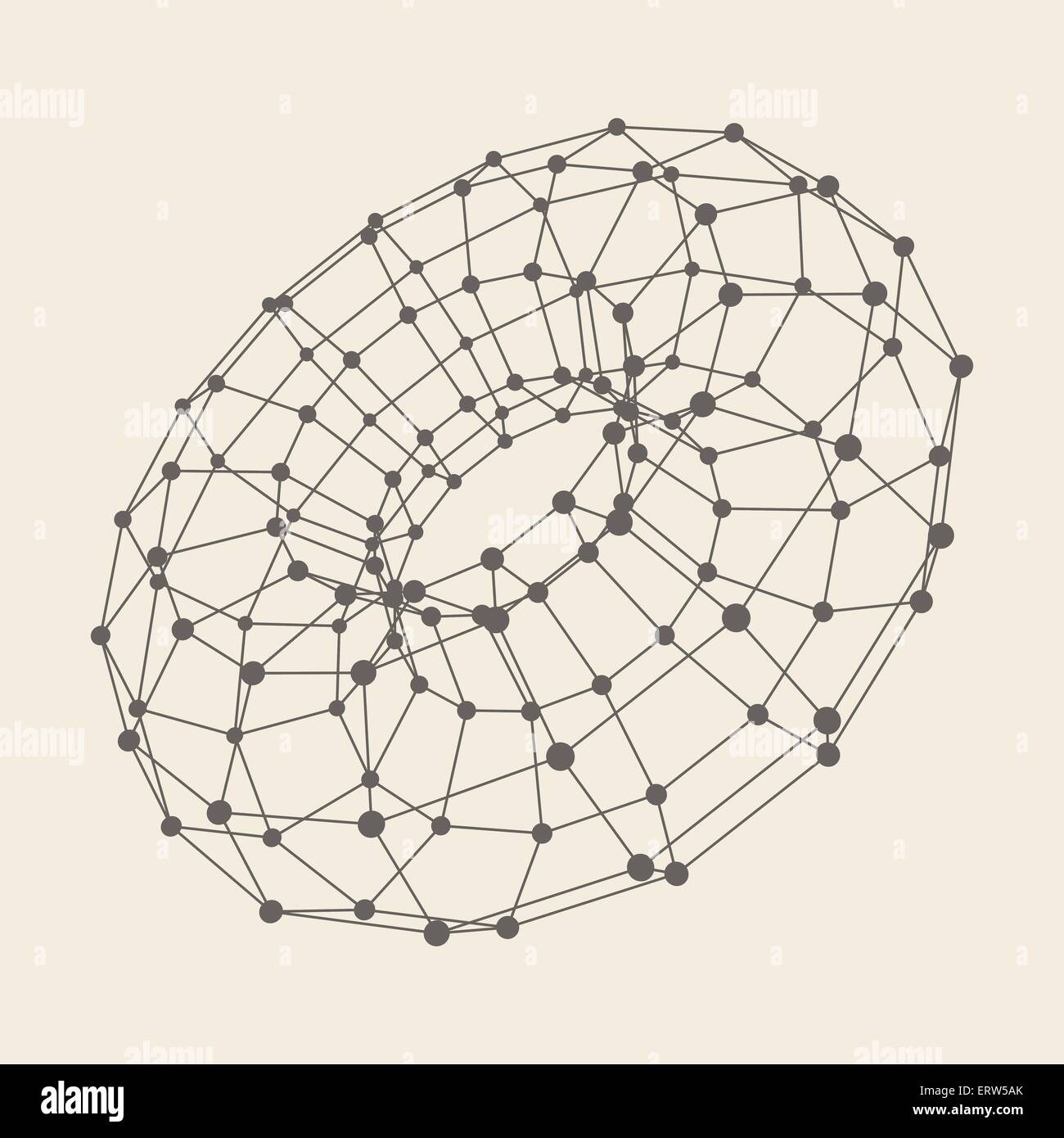 Molekül-Struktur 3D-Hintergrund. Grafik-Design. Vektor-Illustration. Einsetzbar für Poster, Karten, Flyer oder Banner. Stock Vektor