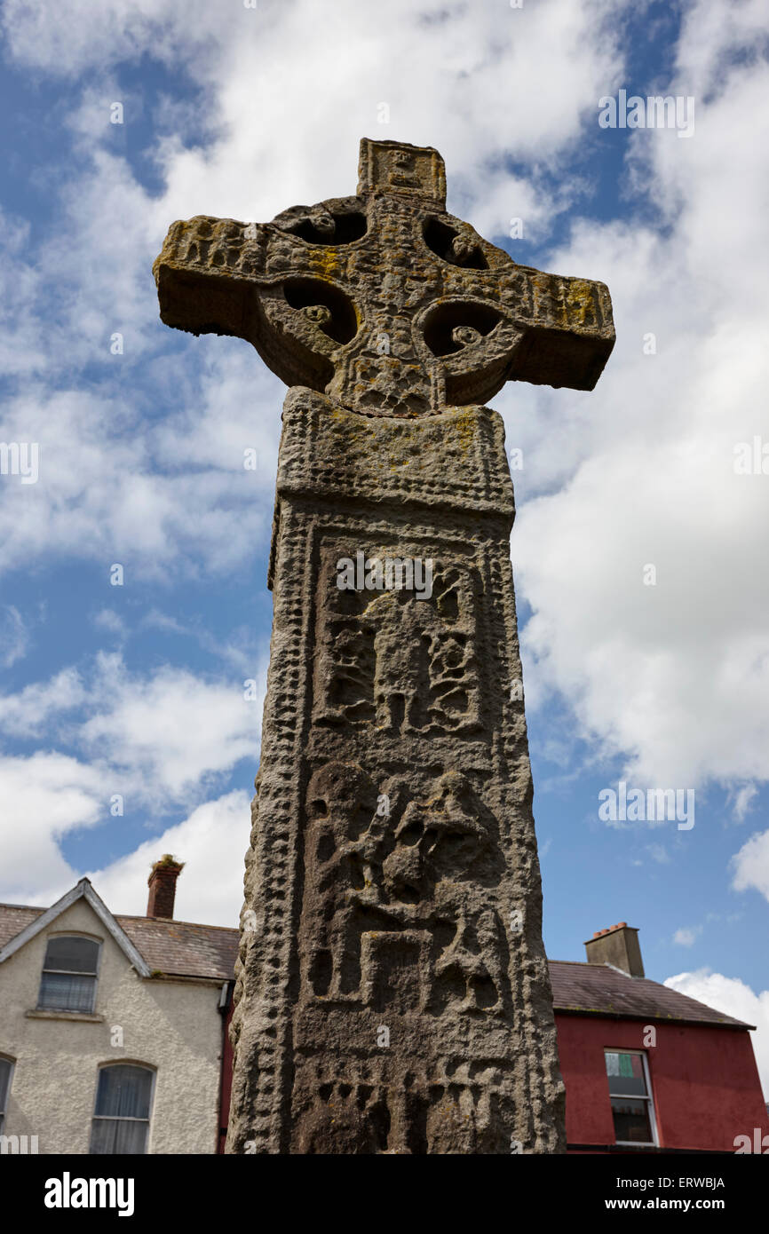 Das hohe Kreuz Klone Grafschaft Monaghan Irland Stockfoto