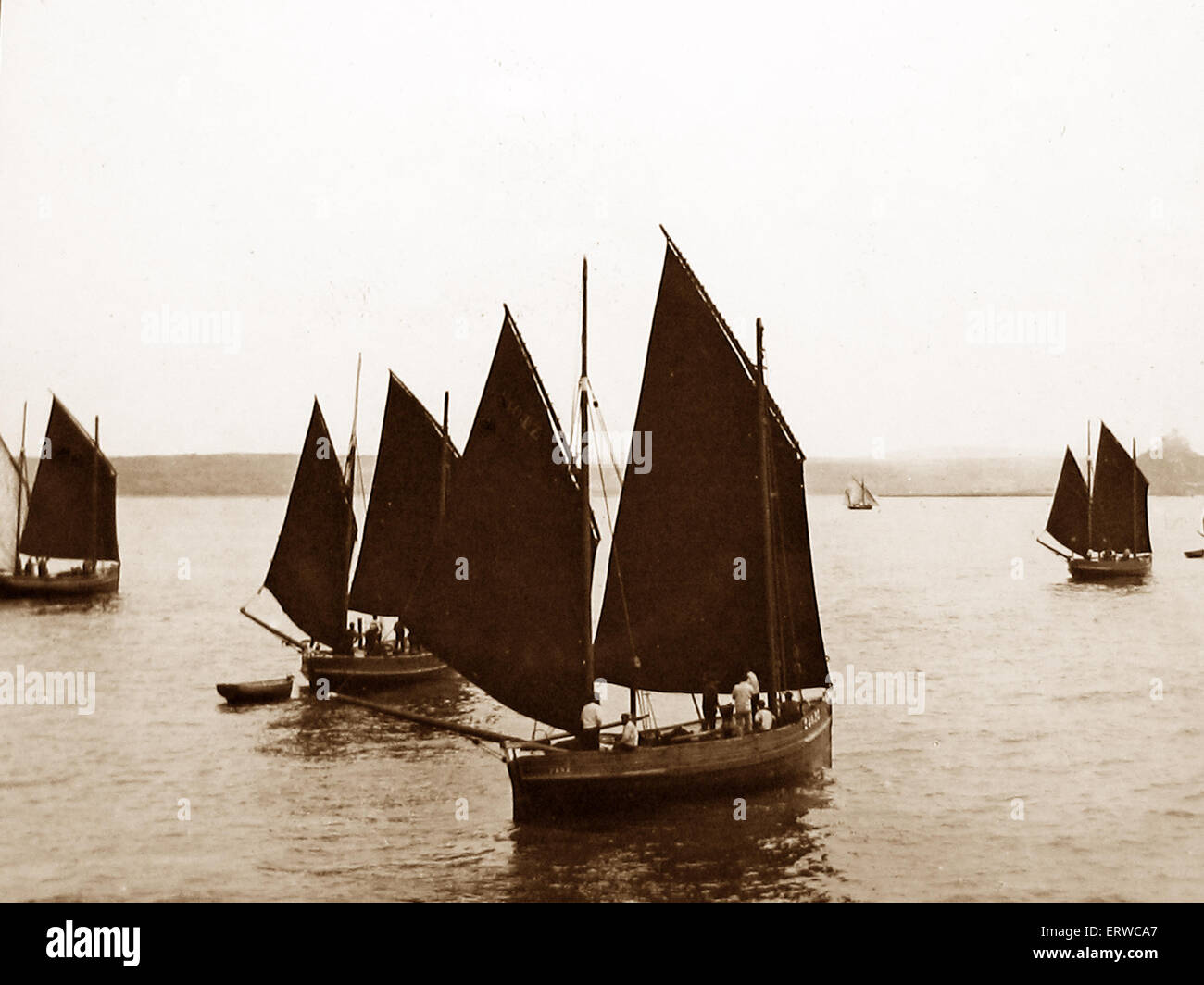 Mounts Bay Cornwall viktorianischen Zeit Stockfoto