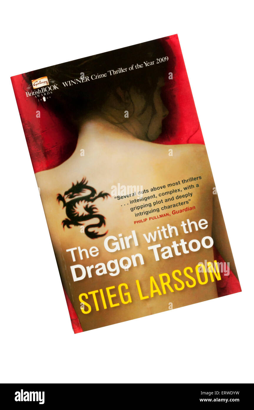 Die Girl With the Dragon Tattoo, der erste Band in der Millennium-Trilogie von Stieg Larsson. Stockfoto