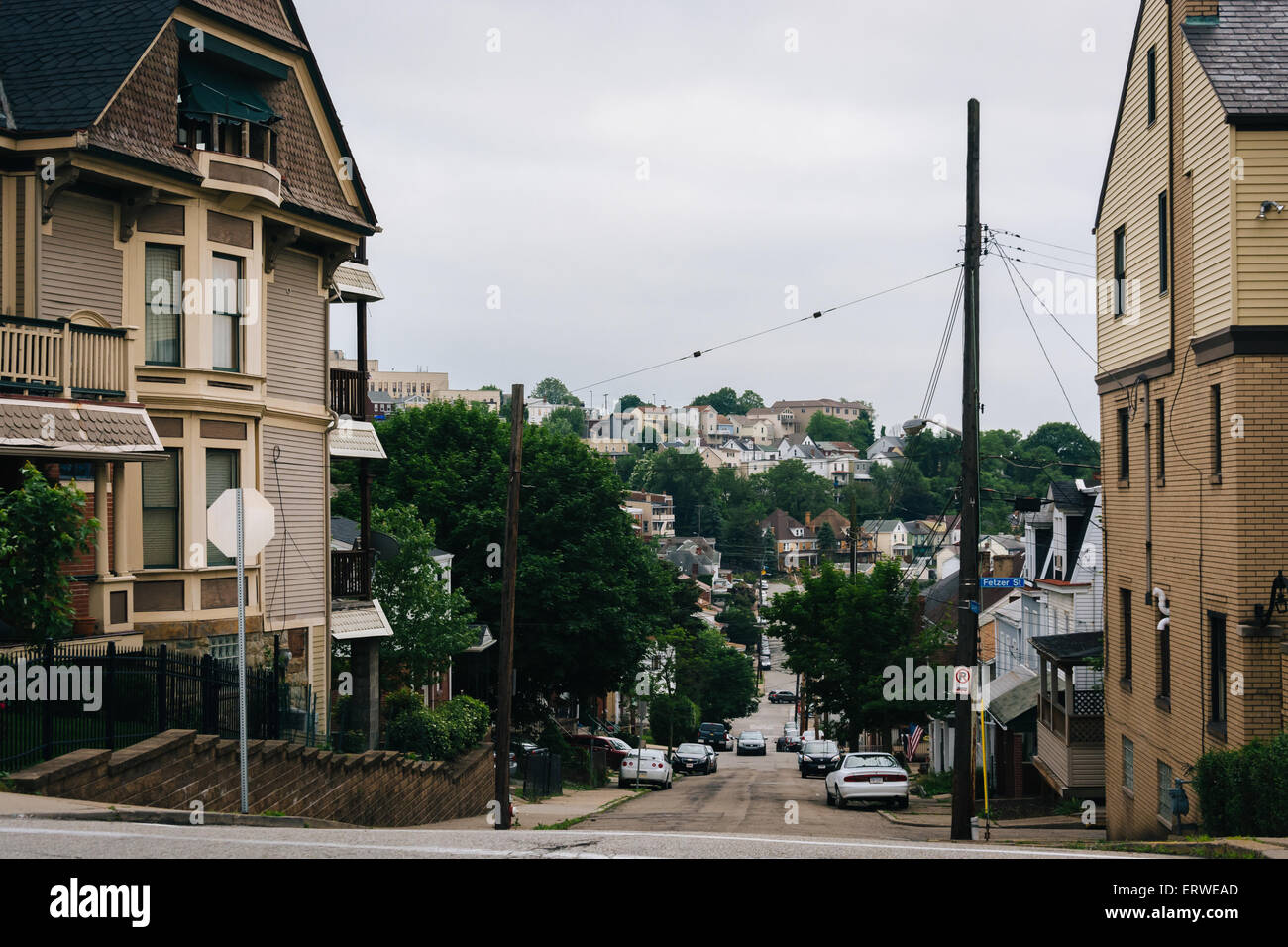 Kearsarge Street, in Mount Washington, Pittsburgh, Pennsylvania. Stockfoto