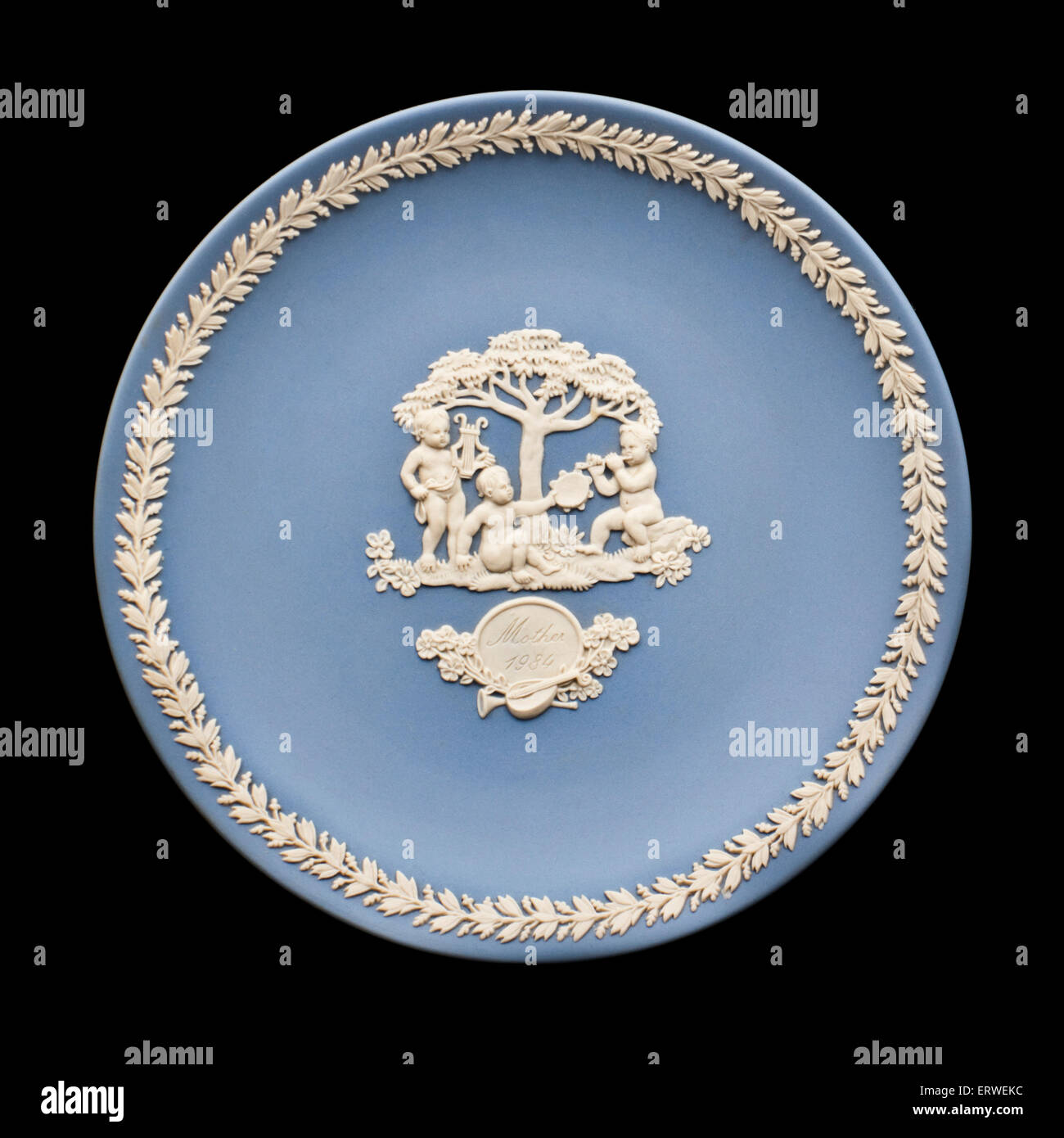 Wedgwood Jasper Mutter Tag Platte von 1984 Stockfoto