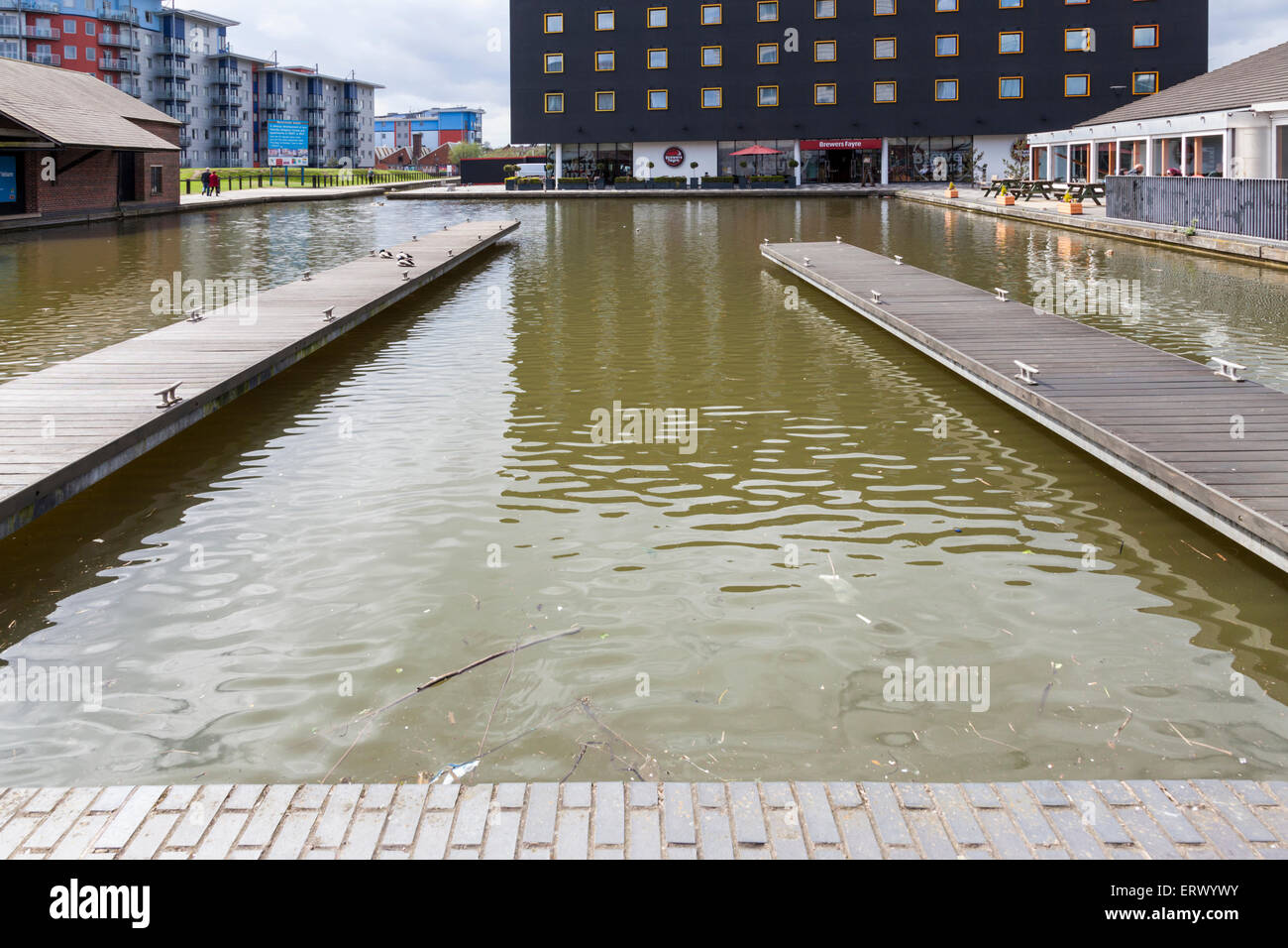 Stadt Wharf, Teil der Birmingham Canal Navigationen (BCN) Walsall Branch Canal in Walsall, West Midlands, England, Großbritannien Stockfoto