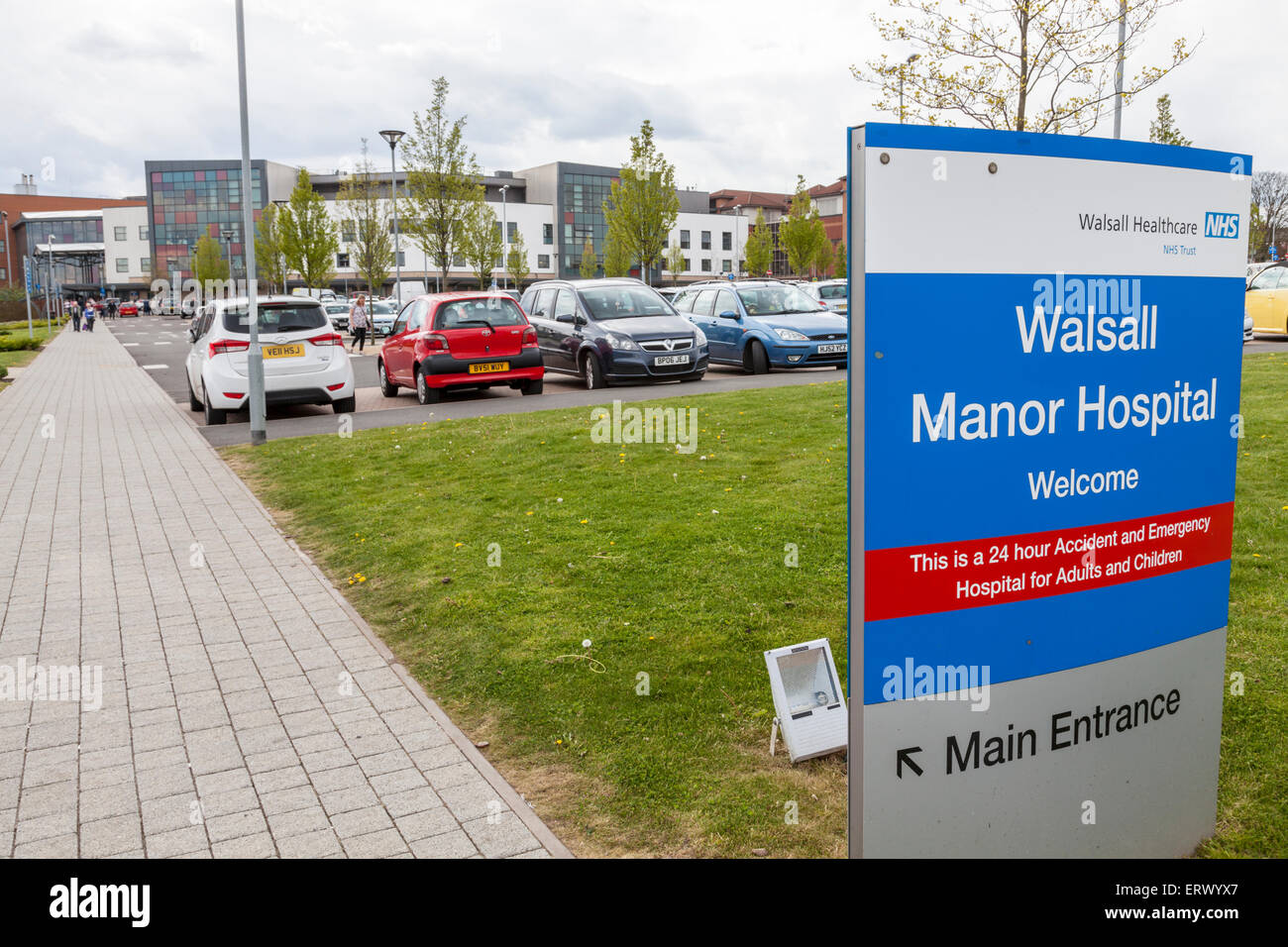 Walsall Manor Krankenhaus, Walsall, West Midlands, England, UK Stockfoto